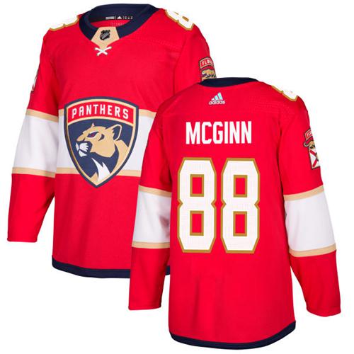 Adidas Panthers #88 Jamie McGinn Red Home Authentic Stitched NHL Jersey - Click Image to Close